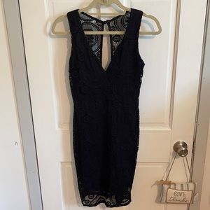 Size Small Black Lace Dress. Worn once.